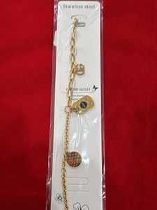 Gold Chain Bracelet with Charms