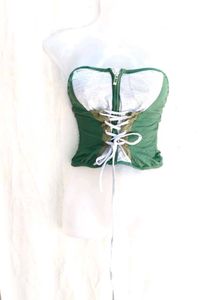 Corset Style Lace-Up Tube Top