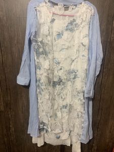 Floral White Dress