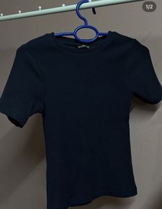 blue knit top ( zudio)