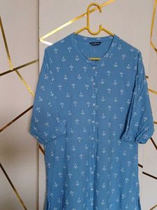 Blue Printed Kurta