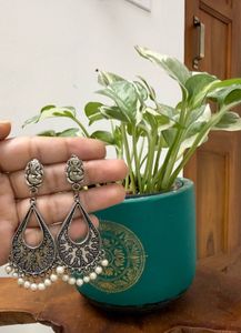 Boho Ganesha Drop Earrings