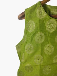 Globus Green Printed Sleeveless Top