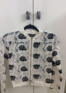 Sheer Rose Bomber Jacket