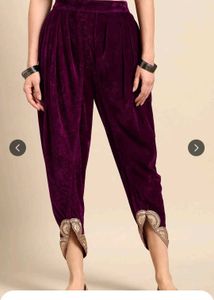 Stylish Velvet Dhoti Pant