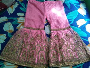 Front Back Fully Embroidered frock sharara set