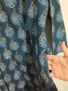 Beautiful Teal Printed Kurta