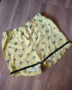 Cute Yellow Pajama Shorts