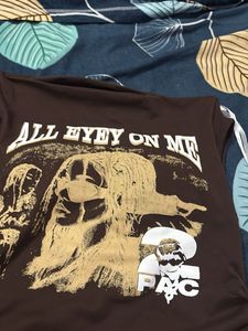 Graphic Print Brown Tank Top