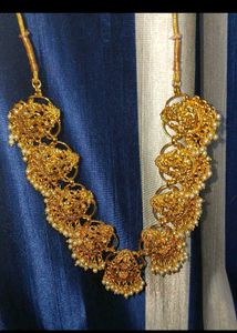 Gold-Plated Lakshmi Necklace Set