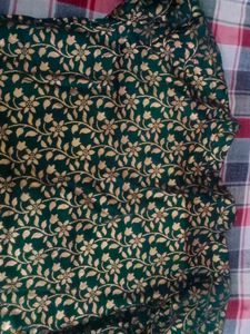 Green &amp; Gold Embroidered Outfit