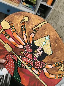 Hand-painted Durga Maa Wall Art
