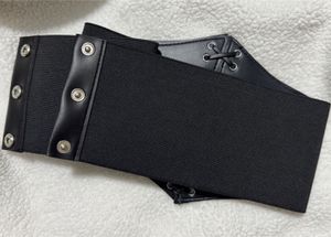 Black Elastic fabric women Corset Belt
