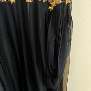 Elegant Black &amp; Gold Gown