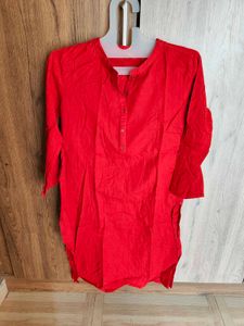 W Red Kurti for Women