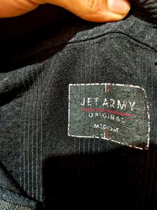 Men's Dark Green Zipper Polo T-Shirt