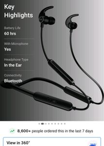 Boat Rockerss Bluetooth Headphone In Good Conditio