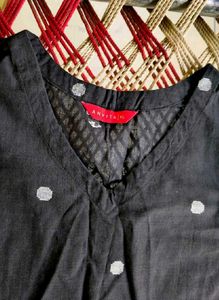 Black Polka Dots Kurta 🖤