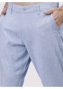 Light Blue Checkered Trousers