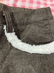 Cozy Brown Shorts with White Trim