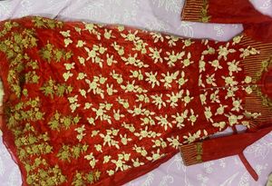 Beautiful Red Embroidered Kurta gown