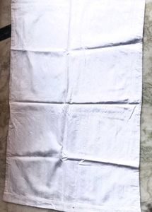 2 stiched white cotton pillow cover set