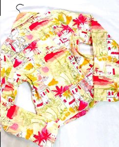 🎁Print Denim Jacket C