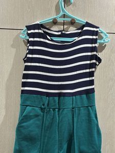 Striped Jumpsuit with Wide Legs