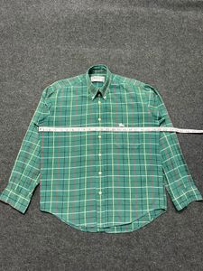Men's Green Plaid Button-Up Shirt