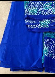 Beautiful Blue Ethnic Dress Material