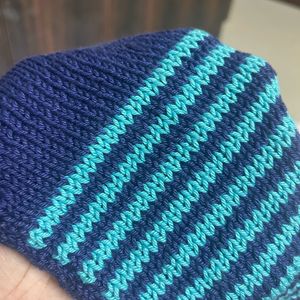 Striped Handmade Knit Sweater for Under 2 Years Ol