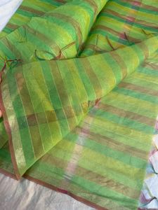Striped Green Duppata