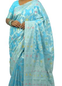 New Banarasi Soft Cotton Linen Saree
