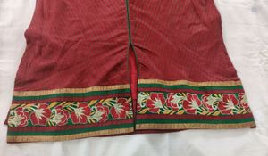 Red &amp; Green Salwar Kameez Suit + Dupatta