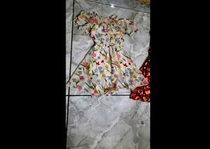 Boho Floral Off-Shoulder Dress