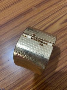 Hammered Gold Cuff Bracelet