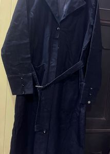 Belted Black Trench Coat