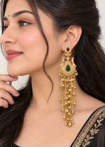 Exquisite Peacock Jhumka Earrings