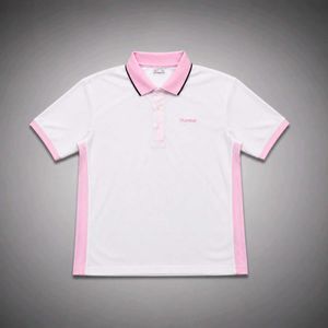 Hummel White & Pink Polo Shirt
