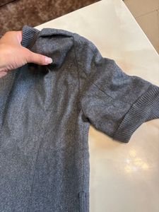 Chic Grey Short Sleeve Dress