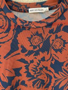 Women's Floral Mesh Top