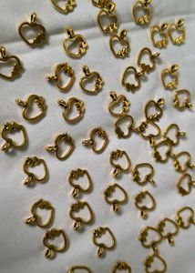 Golden Heart Charms (Set of 20 pieces)
