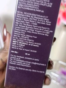 Hilary Rhoda Shimmer Makeup Fixer