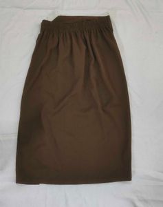 Chic Brown Wrap Skirt