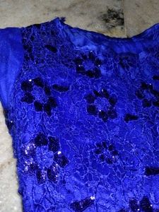 Blue Lace Lehenga Choli