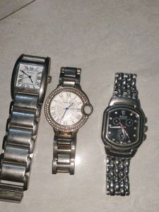 Set of 3 Elegant Watches