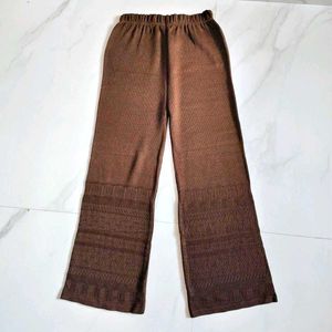 Brown Knit Wide Leg Pants 🆕 NWOT 🫶
