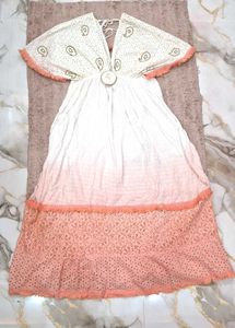Elegant Ombre Boho Dress