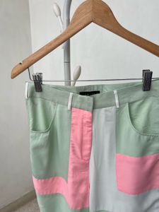 Patchwork Wide Leg Trousers