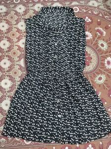 Chic Black & White Mini Dress